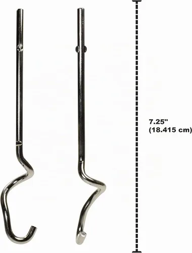 Vista 2 de Univen Ganchos de masa de acero inoxidable compatibles con batidoras de mano KitchenAid KHM2DH KHM3 KHM5 KHM7 KHM9 KHM926 KHM7210
