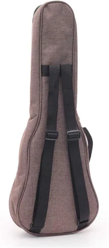 Vista 2 de Funda para ukelele simple de lino, esponja de 0.394 in, portátil, impermeable, bolsa para ukeleles, bolsa de concierto Uke con bolsillo