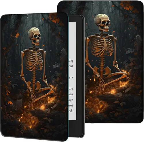 Vista 34 de Funda para Kindle de 6 pulgadas (11.ª generación, versión 2024/2022) delgada de piel sintética, ajustable, multiángulo, Smart Shell con función