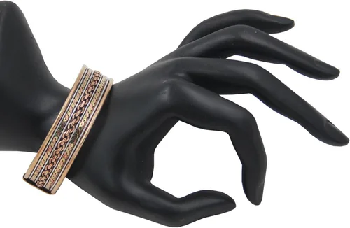 Vista 6 de Pulsera de cobre trenzado para artritis, golf, deportes, dolores y dolores, Sin gemas.