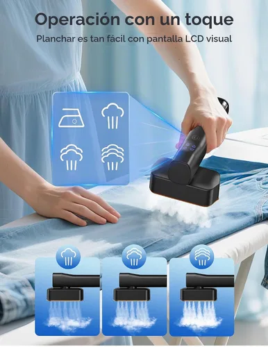 Vista 3 de Sundu Vaporizador portátil 2 en 1 para ropa Negro