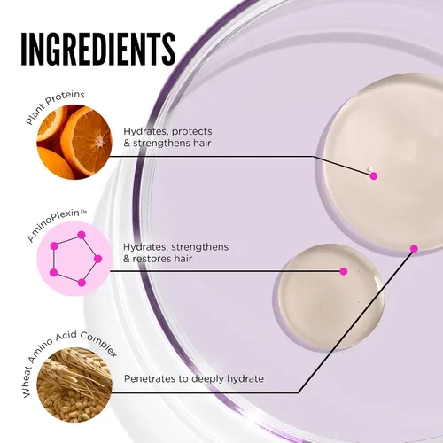 Vista 9 de Noughty Champú para aumentar la humedad 97% natural, para limpiar y reponer suavemente la humedad perdida con almendras dulces y semillas