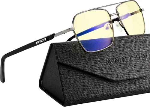 Vista 15 de ANYLUV Blue Light Glasses Men/Women, Blue Light Blocking Glasses, Computer Screen Blocker Eyes Protection Glasses