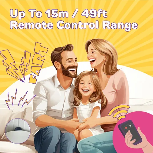 Vista 3 de Pajojoqa Máquina de pedos con control remoto, máquina de pedos para broma, tamaño de bolsillo, día de los inocentes, divertido juguete complicado