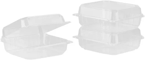 Vista 2 de Karat Earth KE-HC88PLA-1C Contenedor con bisagras PLA de 8"x8