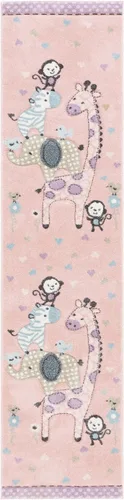 Vista 25 de SAFAVIEH Carousel Kids Collection - Alfombra decorativa de 2 x 3 pies, color marfil, diseño animal, no desprende pelusa y de fácil cuidado, ideal