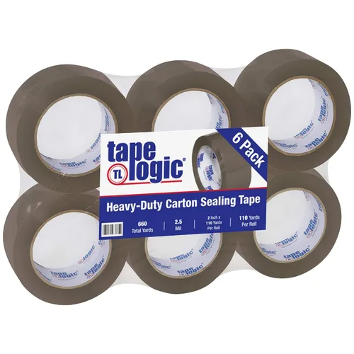 Vista 7 de Aviditi Tape Logic - Cinta de embalaje termofusible resistente, transparente de 2 pulgadas x 55 yardas, 2.5 mil, paquete de 6, perfecta