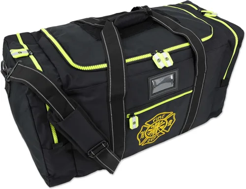 Vista 3 de Lightning X Value - Bolsa de equipo de bomberos con cruz maltesa y nombre bordado personalizado Negro