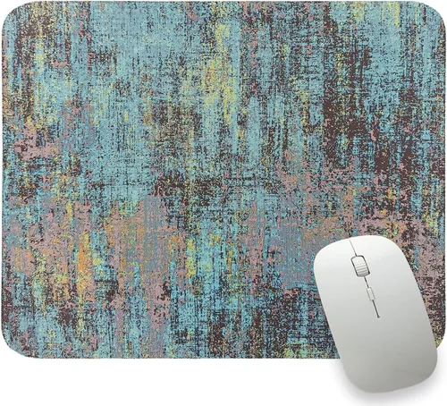 Vista 28 de Glod Mordern - Alfombrilla de mouse pequeña dorada, rectangular, negra, para computadora de viaje, para laptop, alfombrilla de escritorio