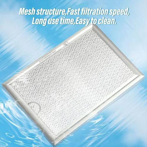 Vista 5 de 2 filtros de grasa de microondas de 7.9 x 5.9 pulgadas de repuesto para Frigidaire 5303319568, reemplazo de filtro de grasa de repuesto