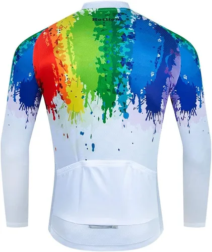 Vista 2 de Ciclismo Jersey Hombres, Bicicleta de Montaña Camisa Ciclismo Tops Ropa de carretera Ropa Bicicletas Ciclismo Outfit XXS-6XL