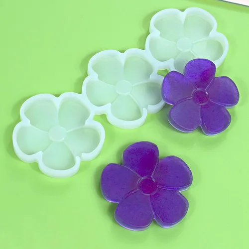 Vista 14 de mostsom Moldes de silicona para piruletas, moldes de silicona para piruletas de chocolate, con diseño de hojas, flores, dulces, sin palillos, 2