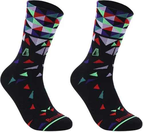 Vista 3 de BMAMBAS Calcetines de ciclismo unisex para adultos, deportes y correr, calcetines de compresión para hombres y mujeres