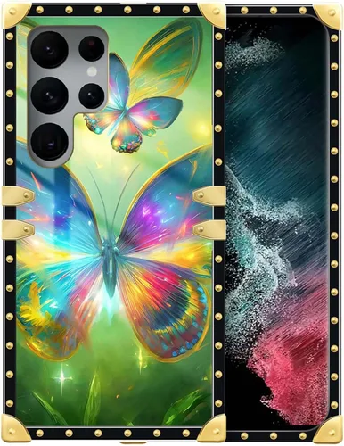 Vista 20 de Funda compatible con Samsung Galaxy S10 4G, TPU suave de lujo y parte trasera de policarbonato duro para niñas y mujeres, funda protectora a prueba