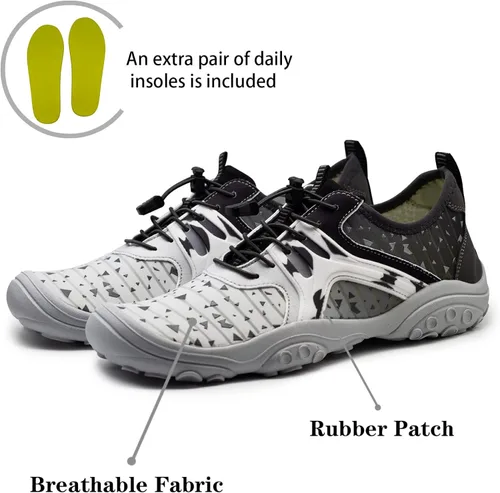 Vista 2 de Goodsaleok Zapatos de agua para hombre y mujer, secado rápido, descalzos, para playa, Brook, atléticos, deportivos, para navegar, surf, senderismo
