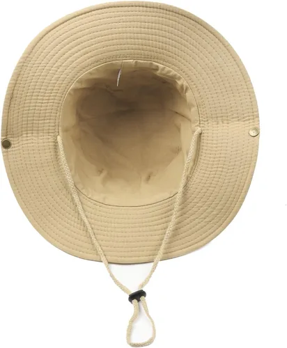 Vista 2 de Zylioo Sombreros Boonie de gran tamaño XXL, sombrero táctico militar de safari para cabezas grandes, sombreros de caza ligeros con correa