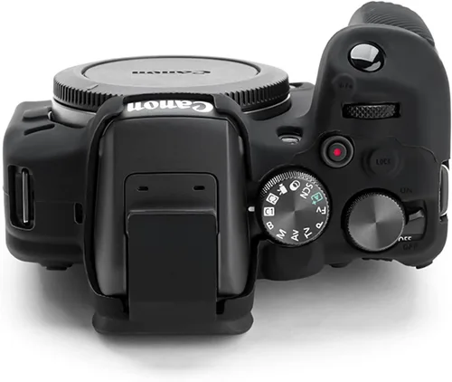 Vista 3 de Rieibi EOS R10 - Funda de silicona para cámara digital Canon eos R10 - Funda protectora de silicona para Canon R10 - Negro