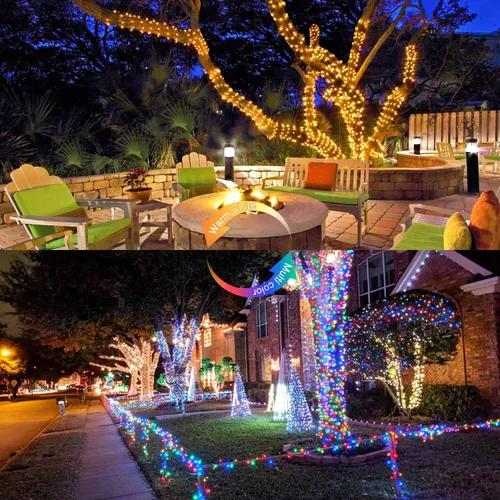 Vista 5 de JMEXSUSS Cadena de luces navideñas que cambian
