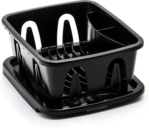 Vista 2 de Camco Mini Escurridor de Platos con Bandeja Se adapta a fregaderos de RV y espacios pequeños de mostrador Construcción duradera de alta