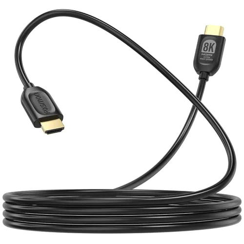 Vista 18 de Fosmon - Cable HDMI 2.0 de 0.3 m, 4K@60Hz, certificado premium en pared CL3, 18Gbps de súper alta velocidad, HDR, HDCP 2.2/1.4, 3D, ARC, 30AWG