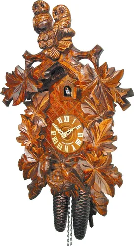 Vista 2 de Reloj de cuco búhos, nido