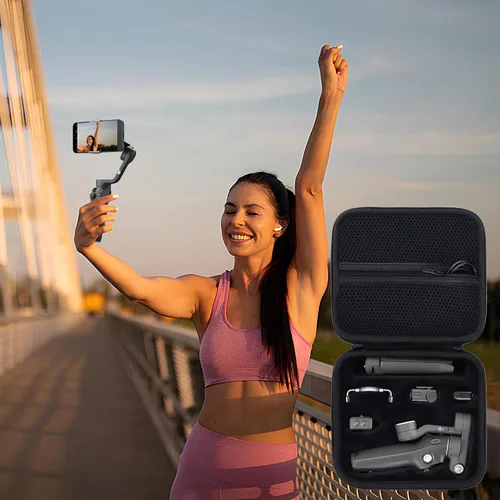 Vista 9 de Lebakort Estuche de almacenamiento compatible con estabilizador de cardán DJI Osmo Mobile 7P / 7