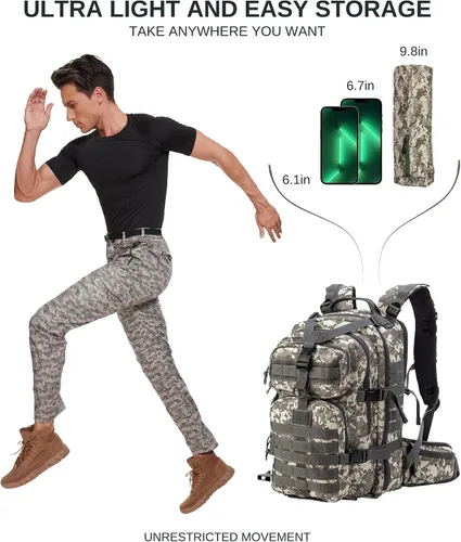 Vista 3 de NATUVENIX Hiking Pants for Men, Lightweight Mens Travel Pants Quick Dry Fishing Pants Men Water Resistant Outdoor Pants Work