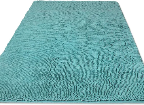 Vista 35 de Yeaban Alfombras pequeñas de baño de felpilla de 12 x 12 pulgadas, absorbentes y lavables, antideslizantes, de felpa y suaves para baño, ducha