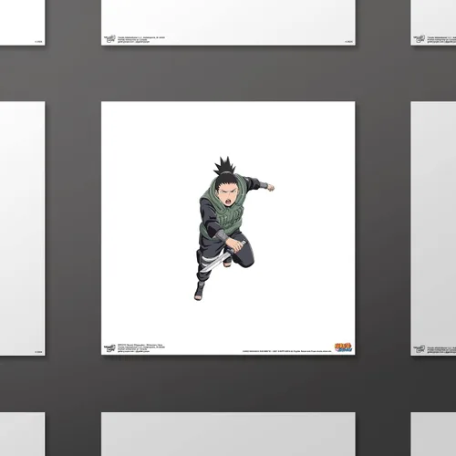 Vista 3 de Trends International Gallery Pops Naruto Shippuden - Arte de pared Shikamaru Nara, versión sin marco, 12 x 12 pulgadas