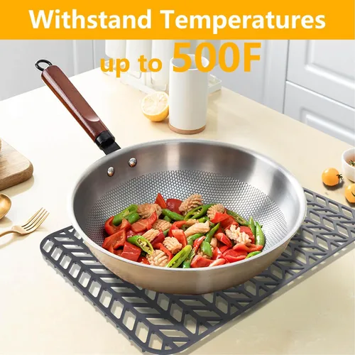 Vista 33 de Protectores de fregadero de cocina de 12 x 11 y 13 x 11 pulgadas, protectores de silicona para fregadero de cocina para la parte inferior del Gris
