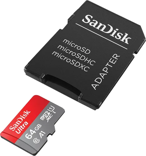 Vista 2 de SanDisk Tarjeta de memoria Ultra microSDXC -I de 64 GB con adaptador - 120