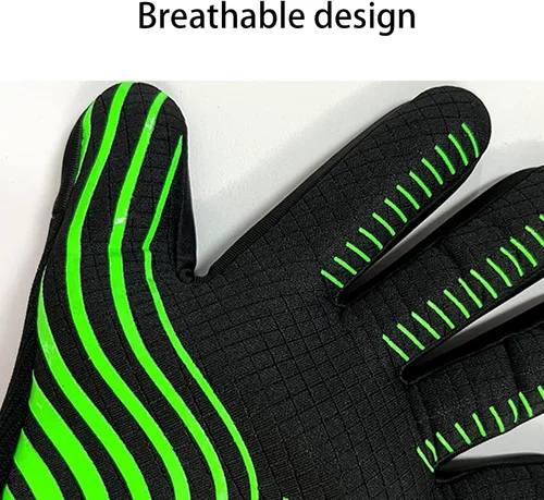 Vista 6 de Portero de fútbol con guantes de portero antideslizantes para adultos, hombres/mujeres, guantes de fútbol sin muñeca con agarre fuerte, palmas