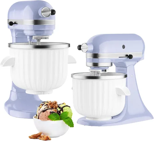 Vista 8 de GVODE - Accesorio para máquina de helados para batidora KitchenAid, cuenco congelador de 2 cuartos de galón