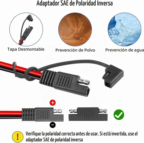 Vista 3 de YACSEJAO 10FT/3M SAE a encendedor de cigarrillos enchufe con cable