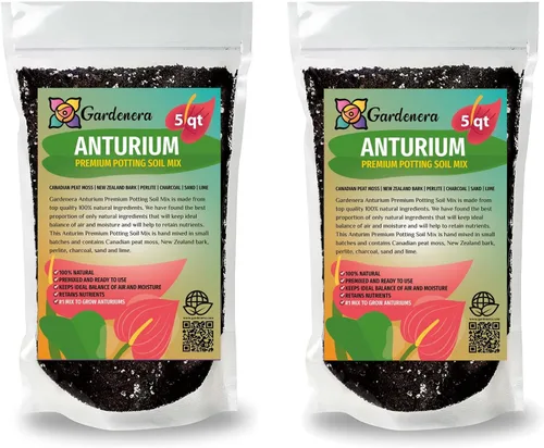 Vista 8 de Gardenera Tierra para macetas de anturio: garantiza la salud y el éxito de tus plantas - 1 cuarto de galón