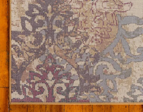 Vista 9 de Unique Loom Barista Collection - Alfombra de área - Congencis (2' 2" x 3' 1" Rectángulo, Beige/Azul)