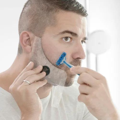 Vista 2 de Plantilla para Afeitado de Barba Hipster Barber InnovaGoods