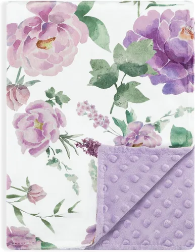 Vista 10 de Sotf - Manta de cuna para bebé, respaldo de puntos, manta suave reversible para recién nacido, regalo para niños pequeños, 30 x 40 pulgadas, lazo