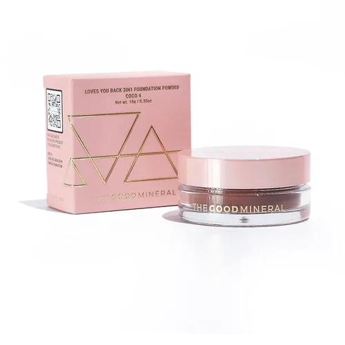 Vista 18 de The Good Mineral Loves-You-Back Base de maquillaje mineral en polvo 3 en 1 (CARAMEL 3) Diseñada para pieles sensibles y propensas al acné para una