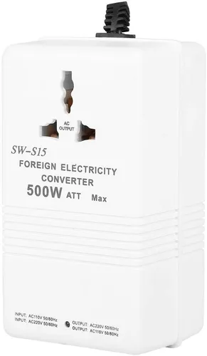 Vista 9 de Convertidor de voltaje transformador elevador 110 V a 220 V adaptador de viaje con enchufe universal para secador de pelo y pequeños