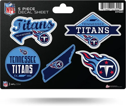 Vista 32 de Rico Industries NFL - Hoja de adhesivos (5 unidades)