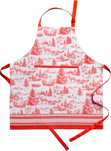 Vista 321 de Maison d' Hermine Delantales para mujer con bolsillo, 100% algodón (27.50 x 31.50 pulgadas)