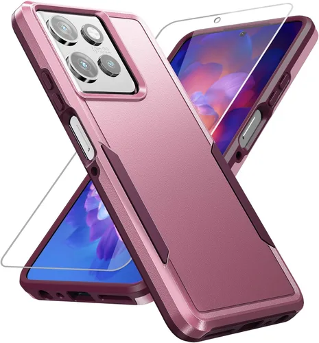 Vista 22 de Funda para Moto G Stylus 5G 2022, con Protector de Pantalla, [Probada contra Caídas de Grado Militar] Funda Protectora de Servicio Pesado Resistente