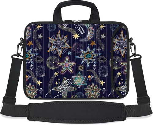 Vista 18 de RICHEN - Bolso bandolera de 10 pulgadas con asa, funda para laptops, notebooks, tablets infantiles de 7 a 10.2 pulgadas