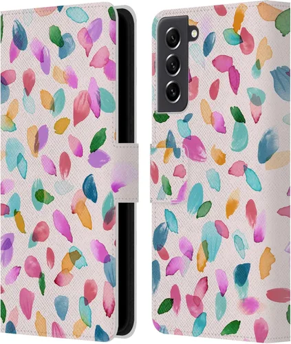 Vista 22 de Head Case Designs Officially Licensed Ninola Ditsy Flowers Yellow Nature Bold Leather Wallet Case Compatible with Samsung Galaxy A07 4G