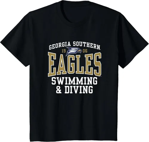 Vista 18 de Georgia Southern University Eagles Swimming and Diving T-Shirt