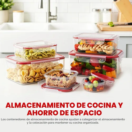 Vista 7 de Utopia Kitchen Contenedores de plástico para almacenamiento de alimentos