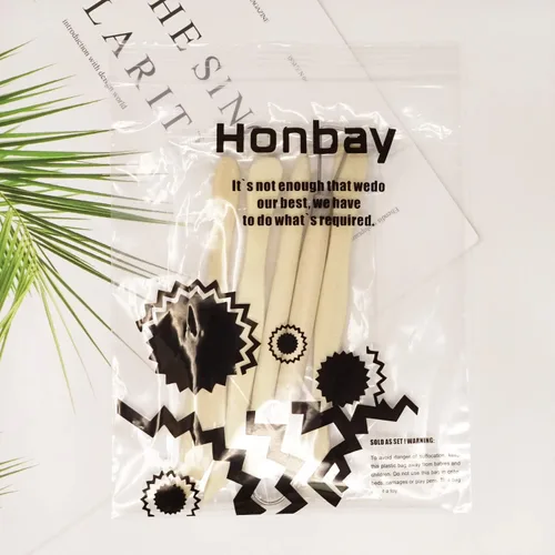 Vista 8 de Honbay - Mini herramientas de modelado de madera de 5 piezas, herramientas de escultura de arcilla para cortar, tallar y alisar