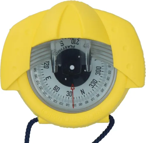 Vista 4 de AB Tools Plastimo Iris 50 - Brújula de mano de alta visibilidad, color amarillo