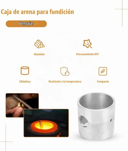 Vista 2 de Caja de arena de fundición Gugxiom, molde de fundición, suministros de fundición de joyas